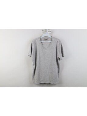 Vintage Y2K Nike Womens XL Distressed Travis Scott Mini Swoosh V-Neck T-Shirt